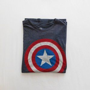 Unisex Old Navy Captain America T Shirt, Size M